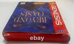 Beyond Oasis (Sega Genesis) -In Box- Authentic Tested New Battery -No Manual