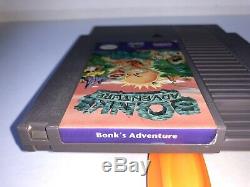 Bonk's Adventure (Nintendo, NES) 100% Authentic & Extremely Rare