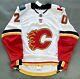 Calgary Flames Game Worn Used Issued Authentic Adidas Mic Team Nhl Hockey Jersey