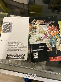 Chrono Trigger (Super Nintendo, 1995) SNES CIB Complete with Manual/Maps Authentic