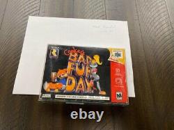Conker's Bad Fur Day (Nintendo 64, N64) Authentic Manual & Box Acceptable