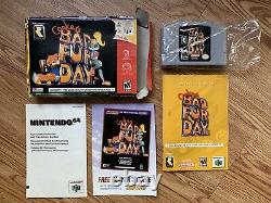 Conkers Bad Fur Day + Box & Manual, CIB (Nintendo 64, N64) AUTHENTIC, TESTED