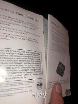 Crusader Of Centy Sega Genesis Manual Authentic Holy Sega Grail