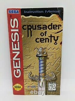 Crusader of Centy (Sega Genesis, 1994) Please Read Description AUTHENTIC