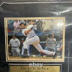 Derek Jeter 2011 Game Used Batting Glove & Authentic dirt From DJs 3k Hit Day