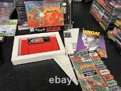 Doom Super Nintendo SNES COMPLETE CIB Authentic Tested With Reg. Card And Manual