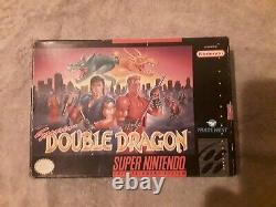 Double Dragon Super Nintendo SNES CIB Box Manual Game Authentic/Tested Rare Find