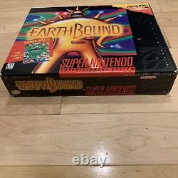 Earthbound Complete Big Box CIB Stickers 100% Authentic (Super Nintendo SNES) VG