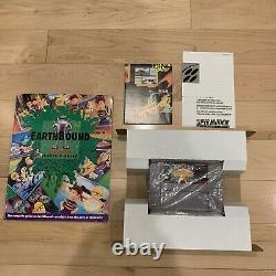 Earthbound Complete Big Box CIB Stickers 100% Authentic (Super Nintendo SNES) VG