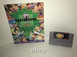 Earthbound (SNES, 1995) Cartridge And Players Guide Book. Authentic And Working