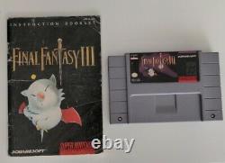 Final Fantasy III 3 (Nintendo SNES, 1994) authentic complete CIB ff3