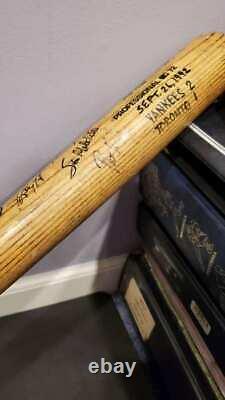 Game Used Baseball Bat Autographed By 8 New York Yankees Beckett Authentic