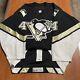 Game Worn Reebok Authentic Cory Cross Pittsburgh Penguins Jersey Used Black 58