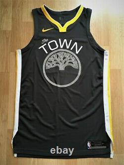 Golden State Warriors Nike team issued pro cut authentic game jersey 50+4 town