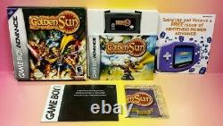 Golden Sun 1 Nintendo Game Boy Advance 2001 Complete Authentic Tested GBA