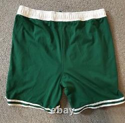 Greg Monroe GAME WORN Boston Celtics Nike GREEN NBA Authentic Shorts Size 44