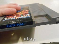 Gun Nac NES Original Nintendo Game Cart Only AUTHENTIC/TESTED with Board Pics RARE