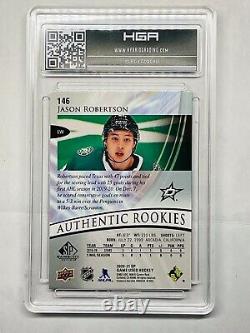 JASON ROBERTSON 2020-21 SP game used Authentic Rookies 146 /21 SP SSP Silver