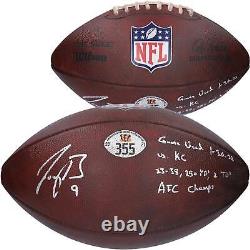 Joe Burrow Bengals Signed Game-Used Football vs. Chiefs 1/30/2022 withInscs #355