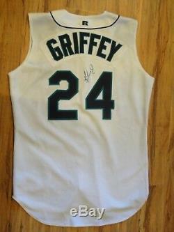 Ken Griffey Jr. 1999 Game Used Mariners Uniform Grey Flannel Authentic Jersey