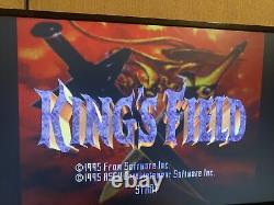 King's field PS1 Long Box 100% Authentic TESTED