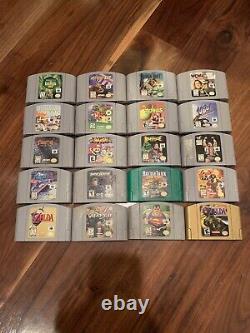 LOT OF 20 NINTENDO 64 GAMES TESTED & AUTHENTIC Zelda Mario & other Classics