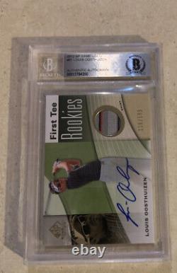 LOUIS OOSTHUIZEN ROOKIE 2012 GAME USED GOLF Upper Deck AUTO PGA BAS Authentic