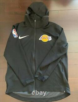 Lakers Javale McGee Game Worn Team Issued Authentic Pro Cut Jersey Jacket Warmup