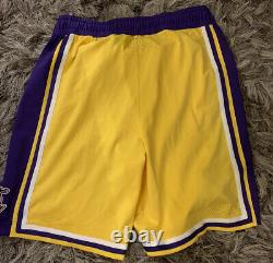 Lakers Lonzo Ball Medium BBB Game Worn Authentic Pro Cut Shorts Game Used SZ 38