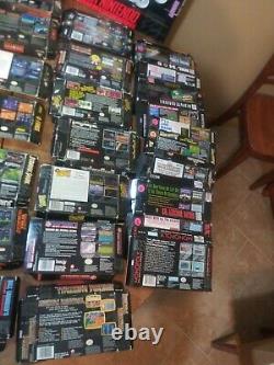 Large Super Nintendo SNES box lot only boxes. All authentic