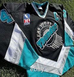 Las Vegas Thunder Vintage 1993-94 Game Worn Used Authentic IHL Hockey Jersey 56