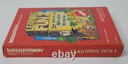 Learning Fun I Intellivision With Box and Manual Authentic Rare HTF