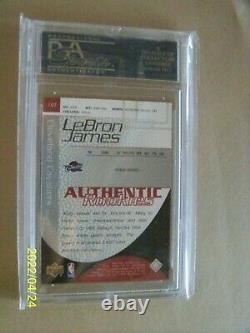 Lebron James PSA 9 Rookie RC 2003-04 SP Game Used Authentic Rookies #52/999