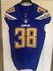 Los Angeles San Diego Chargers Game Team Issued Color Rush Jersey Sz 42