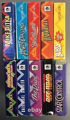 Lot of 11 Sega Mega Drive Genesis Accolade Ballistic Boxes Authentic Originals