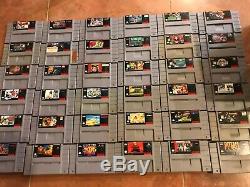Lot of 36 SNES Super Nintendo Games Authentic in Good Condition