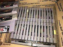Lot of 36 SNES Super Nintendo Games Authentic in Good Condition