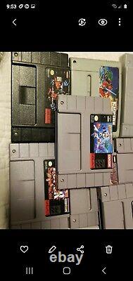 Lot of 72 original authentic Super Nintendo SuperNES SNES game cartridges