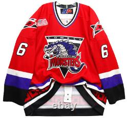 Lowell Lock Monsters NEWMAN Authentic Vintage AHL Hockey Game SP Jersey 58