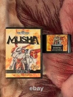 M. U. S. H. A. MUSHA (Sega Genesis, 1990) Authentic Cart EXC++