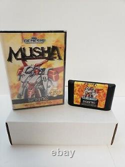 M. U. S. H. A. MUSHA (Sega Genesis, 1990) In Box RARE Authentic