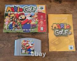 Mario Golf (N64) Authentic CIB Excellent Condition