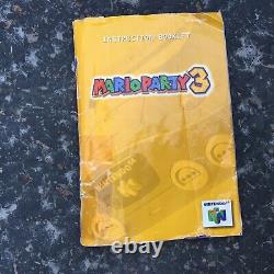 Mario Party 3 Complete CIB. N64 Game, Box, Manual. Authentic Tested Good