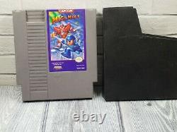 Mega Man 1 2 3 4 5 6 Nintendo Game Set Lot 1987 Authentic withSleeves NES