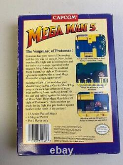 Mega Man 5 1992 Nintendo NES CIB with Inserts Registration Genuine OEM Authentic