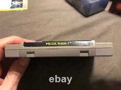 Mega Man 7 SNES Authentic Cart & Manual Tested