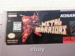 Metal Warriors (Nintendo SNES) Authentic & Complete in Box CIB