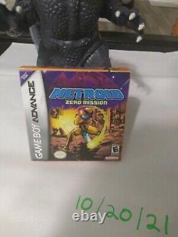 Metroid Zero Mission (Game Boy Advance, 2004) Complete in Box, authentic, tested