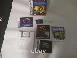 Metroid Zero Mission (Game Boy Advance, 2004) Complete in Box, authentic, tested