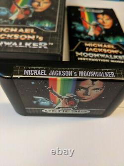 Michael Jackson's Moonwalker (Sega Genesis, 1990) Authentic Complete CIB